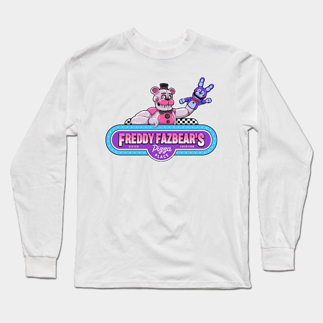 FNAF Funtime Freddy movie sign Long Sleeve T-Shirt by halegrafx